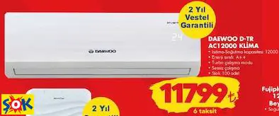 DAEWOO D-TR AC12000 KLİMA